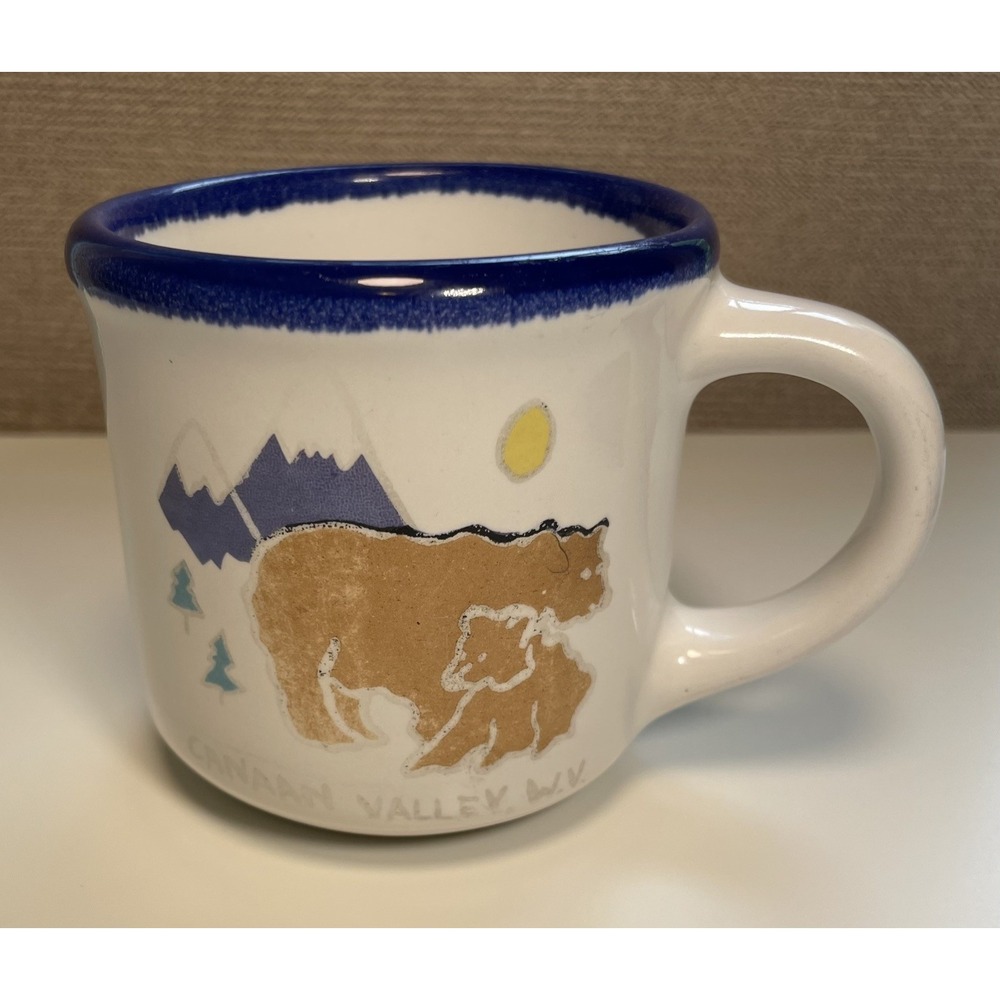 Canaan Valley W. Virginia Coffee Mug VERY CUTE! Bears and Mountains